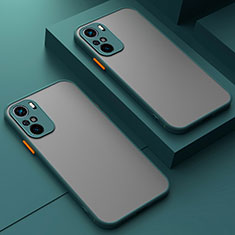 Custodia Silicone Trasparente Laterale Cover per Xiaomi Mi 11i 5G Verde Notte