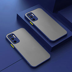 Custodia Silicone Trasparente Laterale Cover per Xiaomi Redmi Note 10 5G Blu
