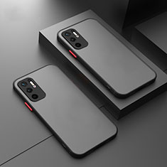 Custodia Silicone Trasparente Laterale Cover per Xiaomi Redmi Note 10 5G Nero