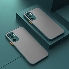 Custodia Silicone Trasparente Laterale Cover per Xiaomi Redmi Note 10T 5G Verde Notte