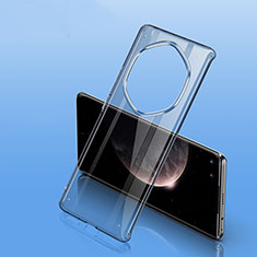 Custodia Silicone Trasparente Laterale Cover W01L per Huawei Honor Magic3 Pro+ Plus 5G Nero
