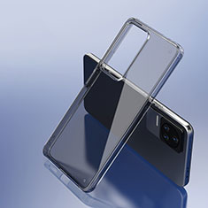 Custodia Silicone Trasparente Laterale Cover W01L per Xiaomi Poco F4 5G Nero
