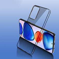 Custodia Silicone Trasparente Laterale Cover W01L per Xiaomi Poco M4 Pro 5G Nero