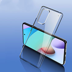 Custodia Silicone Trasparente Laterale Cover W01L per Xiaomi Redmi 10 (2022) Nero