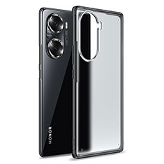 Custodia Silicone Trasparente Laterale Cover WL1 per Huawei Honor 60 Pro 5G Nero