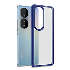 Custodia Silicone Trasparente Laterale Cover WL1 per Huawei Honor 70 Pro 5G Blu