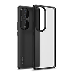 Custodia Silicone Trasparente Laterale Cover WL1 per Huawei Honor 70 Pro 5G Nero