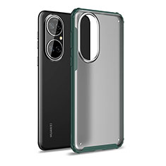 Custodia Silicone Trasparente Laterale Cover WL1 per Huawei P50 Verde