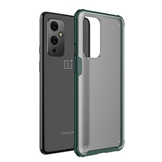 Custodia Silicone Trasparente Laterale Cover WL1 per OnePlus 9 5G Verde