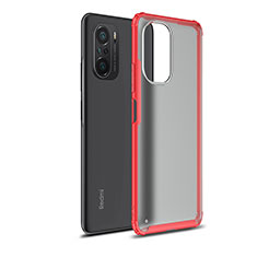 Custodia Silicone Trasparente Laterale Cover WL1 per Xiaomi Mi 11X Pro 5G Rosso