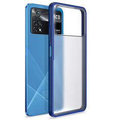 Custodia Silicone Trasparente Laterale Cover WL1 per Xiaomi Poco X4 Pro 5G Blu