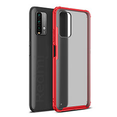 Custodia Silicone Trasparente Laterale Cover WL1 per Xiaomi Redmi 9 Power Rosso