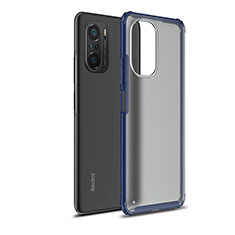 Custodia Silicone Trasparente Laterale Cover WL1 per Xiaomi Redmi K40 Pro 5G Blu