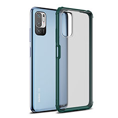 Custodia Silicone Trasparente Laterale Cover WL1 per Xiaomi Redmi Note 10T 5G Verde