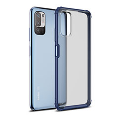 Custodia Silicone Trasparente Laterale Cover WL1 per Xiaomi Redmi Note 11 SE 5G Blu