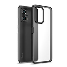 Custodia Silicone Trasparente Laterale Cover WL1 per Xiaomi Redmi Note 12T Pro 5G Nero