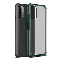 Custodia Silicone Trasparente Laterale Cover WL1 per Xiaomi Redmi Note 9 4G Verde