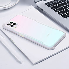 Custodia Silicone Trasparente Specchio Laterale Cover H01 per Huawei Nova 6 SE Chiaro