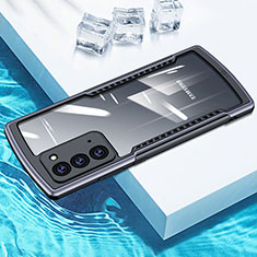 Custodia Silicone Trasparente Specchio Laterale Cover H01 per Samsung Galaxy Note 20 5G Grigio