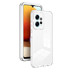 Custodia Silicone Trasparente Specchio Laterale Cover H01P per Xiaomi Redmi Note 12 4G Bianco