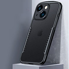 Custodia Silicone Trasparente Specchio Laterale Cover M01 per Apple iPhone 13 Nero