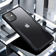 Custodia Silicone Trasparente Specchio Laterale Cover per Apple iPhone 11 Nero