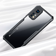 Custodia Silicone Trasparente Specchio Laterale Cover per Xiaomi Mi 10T 5G Nero