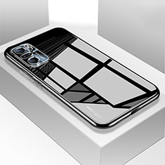 Custodia Silicone Trasparente Specchio Laterale Cover per Xiaomi Mi 11i 5G Nero
