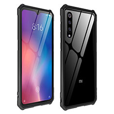 Custodia Silicone Trasparente Specchio Laterale Cover per Xiaomi Mi 9 Lite Nero