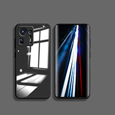 Custodia Silicone Trasparente Specchio Laterale Cover per Xiaomi Mi Mix 4 5G Nero