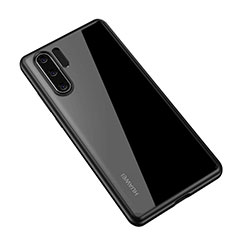 Custodia Silicone Trasparente Specchio Laterale Cover Z01 per Huawei P30 Pro Nero