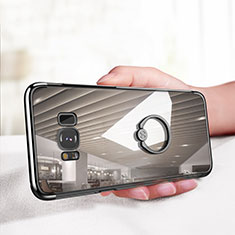 Custodia Silicone Trasparente Ultra Slim Morbida con Anello Supporto per Samsung Galaxy S8 Plus Chiaro