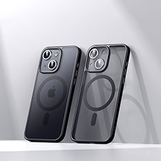 Custodia Silicone Trasparente Ultra Slim Morbida con Mag-Safe Magnetic LD4 per Apple iPhone 14 Nero