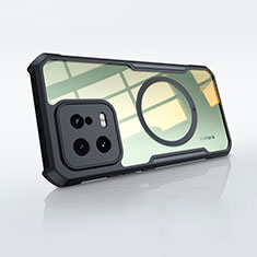 Custodia Silicone Trasparente Ultra Slim Morbida con Mag-Safe Magnetic P01 per Xiaomi Mi 13 Pro 5G Nero