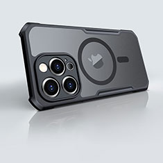 Custodia Silicone Trasparente Ultra Slim Morbida con Mag-Safe Magnetic XD6 per Apple iPhone 13 Pro Max Nero