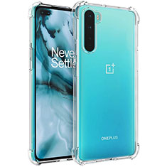 Custodia Silicone Trasparente Ultra Slim Morbida per OnePlus Nord Chiaro