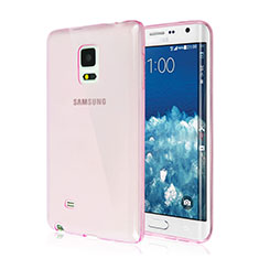 Custodia Silicone Trasparente Ultra Slim Morbida per Samsung Galaxy Note Edge SM-N915F Rosa