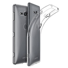 Custodia Silicone Trasparente Ultra Slim Morbida per Sony Xperia XZ2 Compact Chiaro