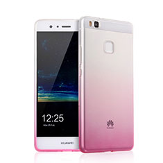 Custodia Silicone Trasparente Ultra Slim Morbida Sfumato per Huawei G9 Lite Rosa