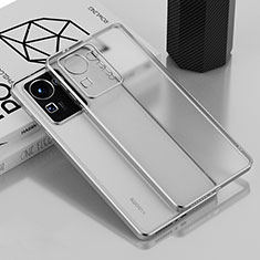 Custodia Silicone Trasparente Ultra Sottile Cover Morbida AK1 per Xiaomi Mi Mix 4 5G Argento