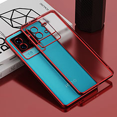 Custodia Silicone Trasparente Ultra Sottile Cover Morbida AN1 per Vivo iQOO Neo6 SE 5G Rosso