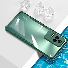 Custodia Silicone Trasparente Ultra Sottile Cover Morbida BH1 per Xiaomi Poco F4 5G Verde