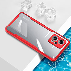 Custodia Silicone Trasparente Ultra Sottile Cover Morbida BH1 per Xiaomi Poco X4 GT 5G Rosso