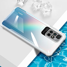 Custodia Silicone Trasparente Ultra Sottile Cover Morbida BH1 per Xiaomi Redmi Note 11 5G Bianco