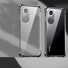 Custodia Silicone Trasparente Ultra Sottile Cover Morbida D01 per Huawei Honor 50 Pro 5G Nero