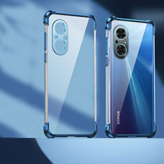 Custodia Silicone Trasparente Ultra Sottile Cover Morbida D01 per Huawei Nova 9 SE Blu