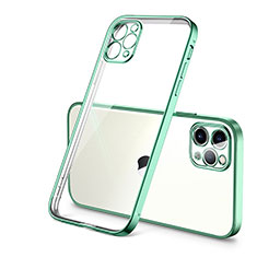 Custodia Silicone Trasparente Ultra Sottile Cover Morbida H01 per Apple iPhone 12 Pro Verde