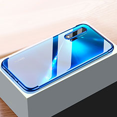 Custodia Silicone Trasparente Ultra Sottile Cover Morbida H01 per Huawei Nova 6 5G Blu