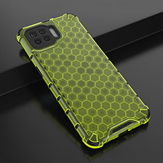 Custodia Silicone Trasparente Ultra Sottile Cover Morbida H01 per Oppo F17 Pro Verde