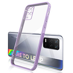 Custodia Silicone Trasparente Ultra Sottile Cover Morbida H01 per Realme 8s 5G Viola